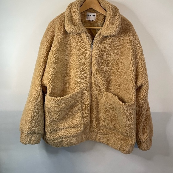 I AM GIA Pixie Teddy Coat Large - Picture 2 of 9